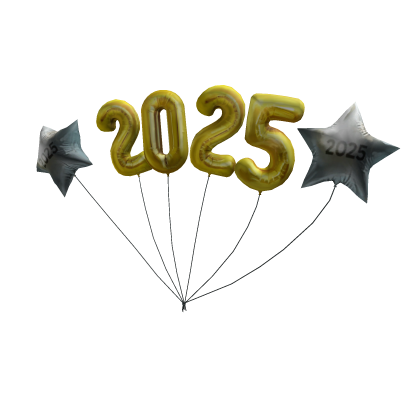 2025 Golden Party Balloons