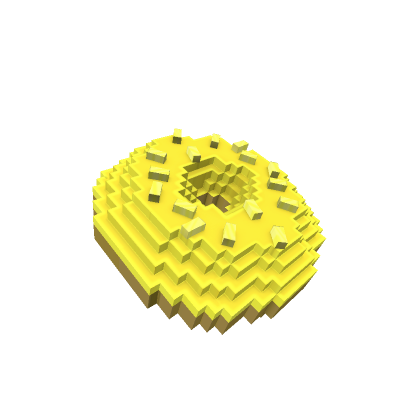 8-Bit Gold Donut Hat