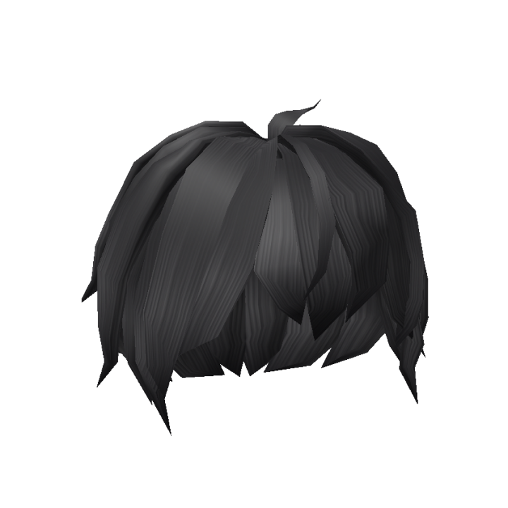 Anime Boy Hair in Black