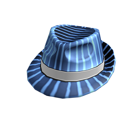 Azure Pinstripe Fedora