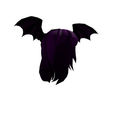 Bat Headband with Purple Hair