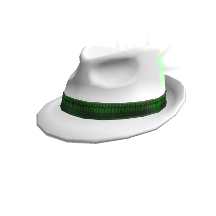 Binary Banded Boss White Hat