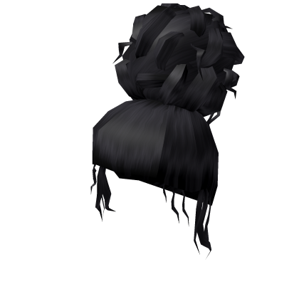Black Curled Bun