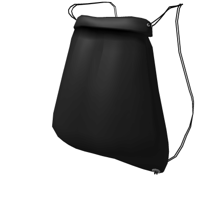 Black Drawstring Bag