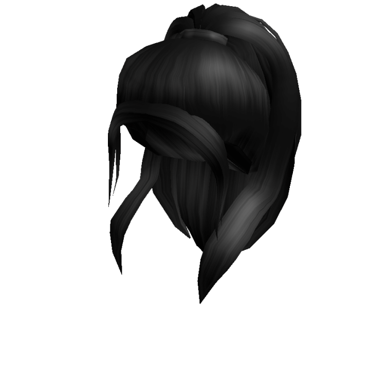 Black Half Up Ponytail