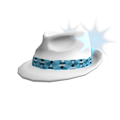 Blue Banded Boss White Hat