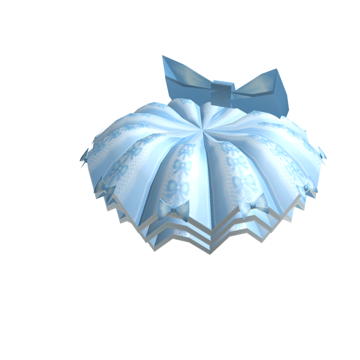 Blue Bow Tutu Skirt