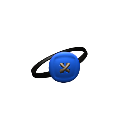 Blue Button Eye Patch