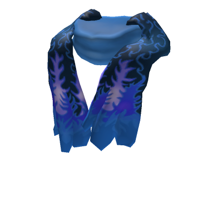 Blue Fire Scarf