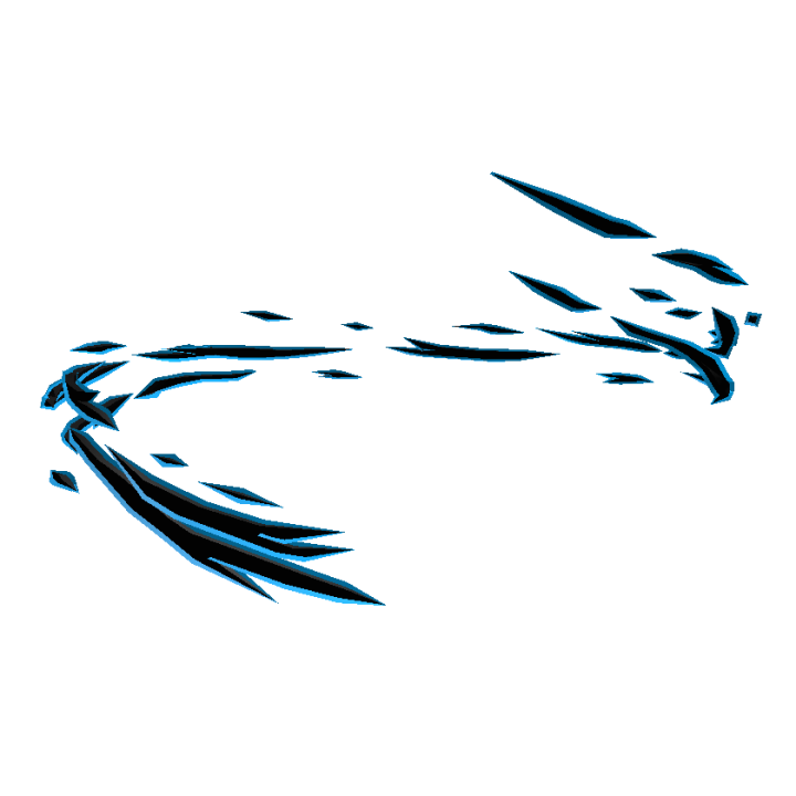 Blue Flame Aura - Top