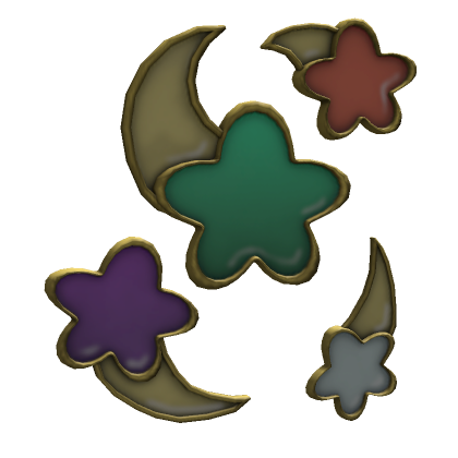 Cute Pastel Stars Pin