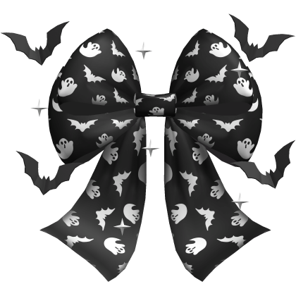 Cutesy Halloween Bat Aura Waist Bow