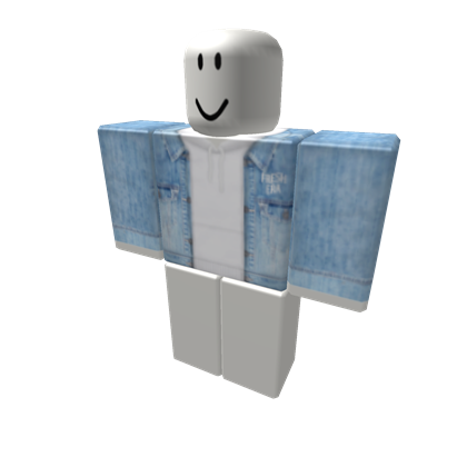 Denim Jacket with White Hoodie