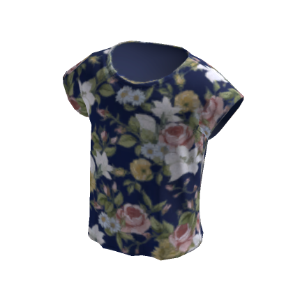 Floral Blouse - Blue