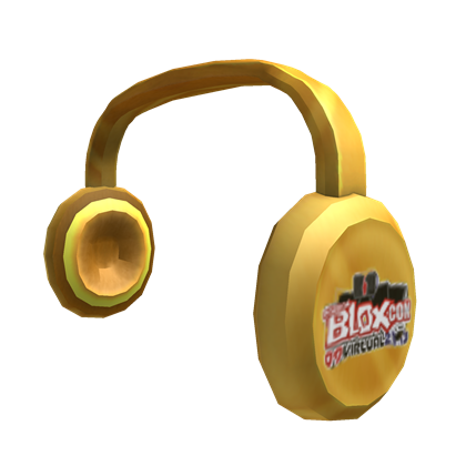 Golden Headphones of Virtual BLOXcon Game Contest
