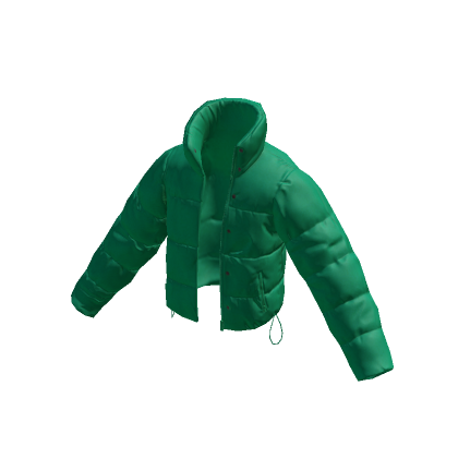Green Emerald Gold Rush Puffer