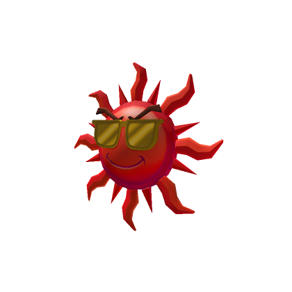 Red Hot Stylin' Sun Lapel Pin