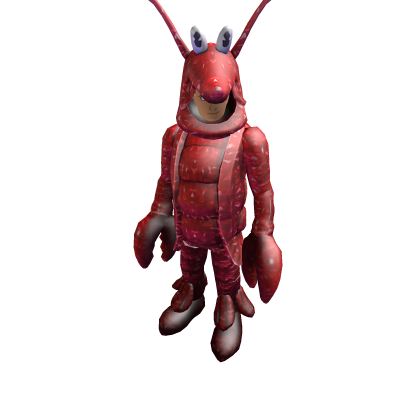 Red Sparkle Time Lobster Person