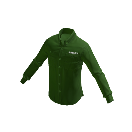 Roblox Button Down - Green