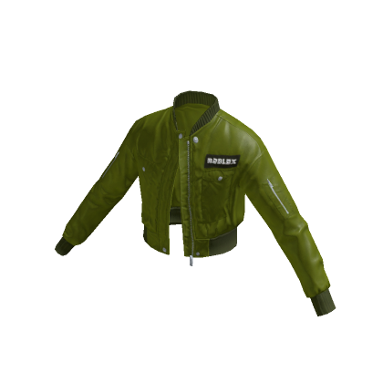 Roblox Cropped Bomber - Green