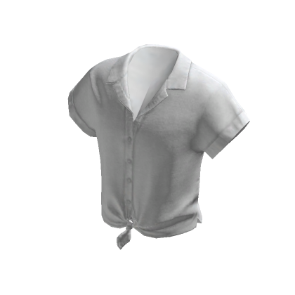 Tie-Front Top - White