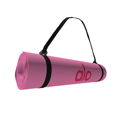 Warrior Mat + Alo Yoga Strap (Hot Pink)